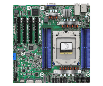 Pllakë amë serverike ASRock GENOAD8UD-2T/X550, MicroBTX, AMD EPYC 9004, 10GbE