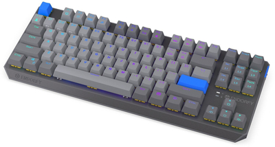 Tasirë mekanike Endorfy Thock V2 TKL Wireless, 87 taste, ARGB, gri