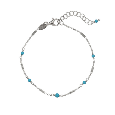 Varëse argjendi me gur turquoise, e argjendtë