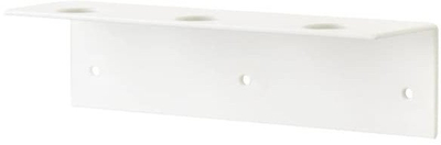 Mbajtës muror për sapun NAGA, 3 shishe, 24x6x6 cm, i bardhë