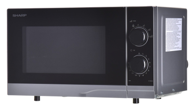 Furrë me mikrovalë Sharp YC-PS201AE-S, 20L, 800W, e zezë argjendtë