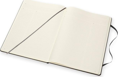 Fletore zyre Moleskine Pro A4, kapak i fortë, me faqe të ndara mirë, e zezë