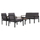 Set salloni kopshti SAFIN HM6278.03, 4 pjesë, alumin me jastëkë olefin, gri e errët