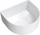 Lavaman mbi banak Omnires Cadence Marble+, 42 x 37 x 19 cm, i bardhë me shkëlqim