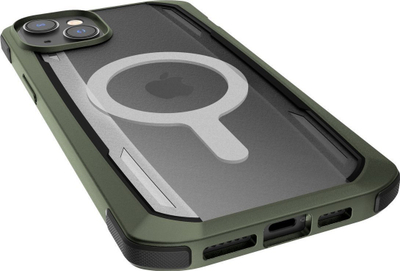 Maskë mbrojtëse Raptic Secure për iPhone 14 Plus, MagSafe, e fortë, e gjelbër