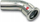 Koleno çeliku Sanha SANHA Therm, 45°, 76.1 mm, i galvanizum