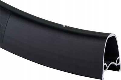 Rim biçiklete Alexrims ATD560, 700C, Tubeless Ready, për disk frenash, i zi