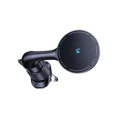 Mbajtëse telefoni për makinë Wozinsky WCT5-6S4Y, karikues pa tel 15W, MagSafe Qi, i zi