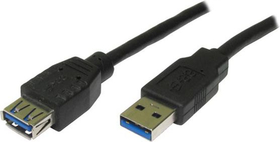 Kabllo Logo, USB-A - USB-A, 1.8 m, e zezë