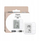 Sensor klime Aqara W100, set 3 copë, temperatura dhe lagështia, i bardhë
