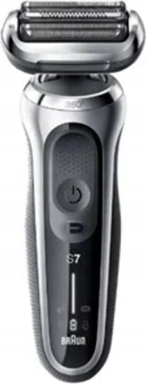 Aparat rroje elektrik Braun Series 7 71-S7200cc, me kokë 360°, me stacion pastrimi, ngjyrë e zezë me argjend