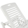 Shezllon plazhi plastik, 70×190×36