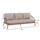 Set mobilje kopshti KROM HM6360.02, 5 pjesë, alumin, gri e çelët