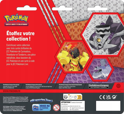 Set letra Pokémon TCG Scarlet & Violet Obsidian Flames, 3 booster, shumëngjyrësh