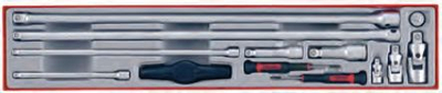 Set zgjatësesh Teng Tools, për çelësa, 1/2", 3.8", 1/4", 75-300 mm