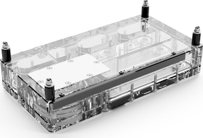 Pllakë distro Alphacool Core 240 Right për pompë VPP D5, e tejdukshme