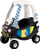 Makinë lodër Little Tikes Cozy Coupe Police 172984, me pedale, plastike, e zezë blu
