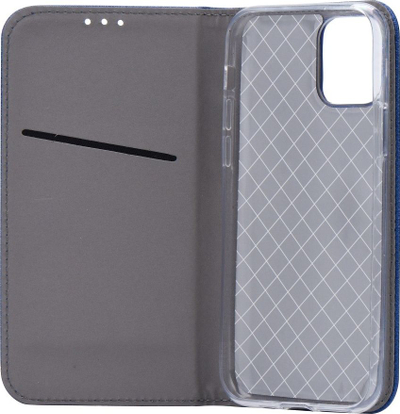 Këllëf libër Smart për Samsung Galaxy A72, me magnet, me xhep karte, blu navy