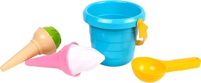 Set lodrash me rërë Technok Ice Cream 5736, me kovë dhe vegla, me shumë ngjyra