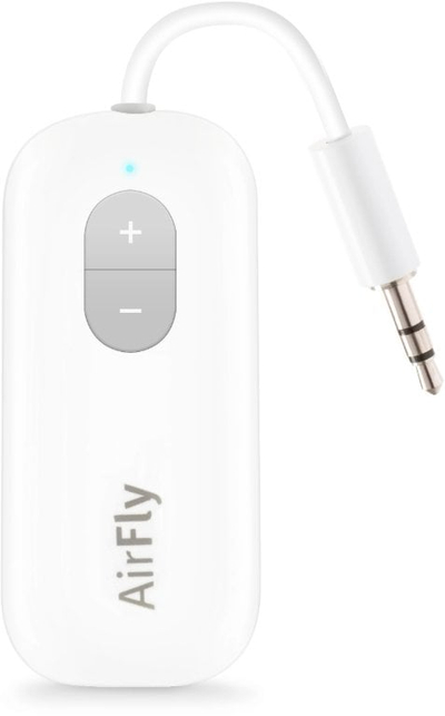 Adapter audio Bluetooth Twelve South AirFly Gen2, wireless, bateri 20 orë, i bardhë