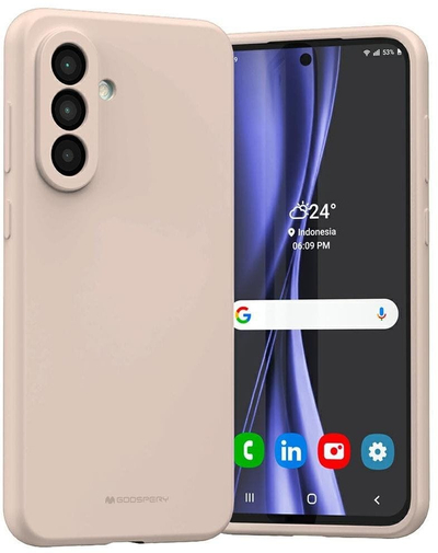 Kapak silikoni Mercury për Samsung Galaxy A36, pink sand