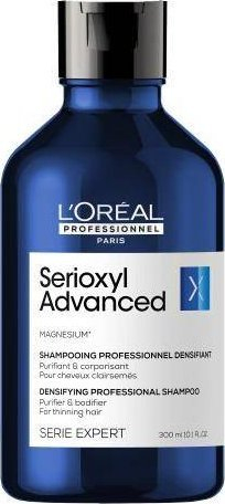 Shampo për flokë L'Oréal Professionnel Serioxyl Advanced Purifier &amp; Bodifier, për flokë të hollë, 300ml, transparente