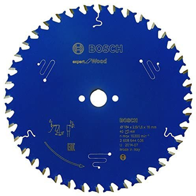 Teh sharre Bosch Expert for Wood, 184mm, 40 dhëmbë, 16mm