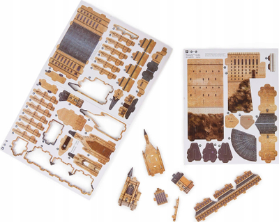 Set ndërtimi 4D Build Harry Potter Hogwarts Castle, kështjellë dekorative, shumëngjyrësh