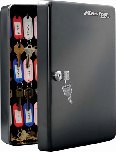 Кутија за клучеви Master Lock KB-50ML, капацитет 50 клучеви, со клуч, црна