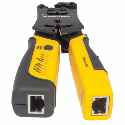 Vegël krimpimi Intellinet Network Solutions 780124, RJ11 RJ12 RJ22 RJ45, me tester kabllosh, e zezë