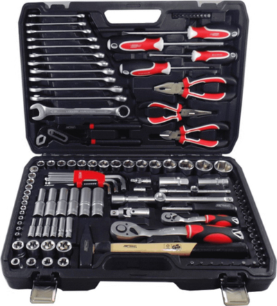 Set veglash AWTools AW39122, 122 copa, me valixhe, gri