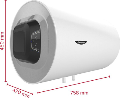 Bojler elektrik Ariston Pro1 Eco H 80, 80L, 1.8kW, vertikal, i bardhë