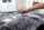 Tapet Strado Ombre Shaggy, 80x80 cm, lartësi grumbulli 3.5 cm, gri e errët