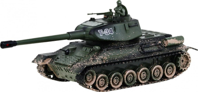 Lodër tank me telekomandë Ramiz T34 99815, 2.4GHz, me zë e drita, jeshil kamuflazh