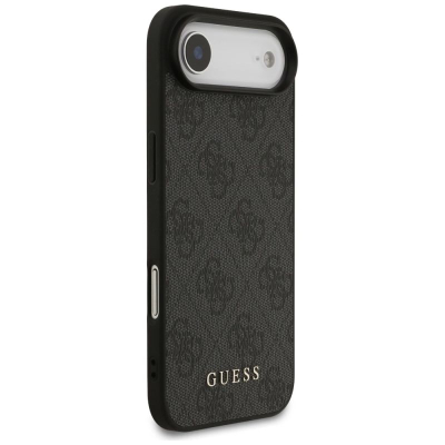 Kapotë Guess Hardcase 4G Classic për iPhone 17 Air, TPU PC, dizajn lëkurë, e zezë