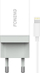 Karikues telefoni Foneng K210, 1x USB 2.1A, kabllo USB në Lightning, i bardhë