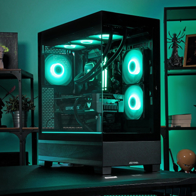 Kомпјутер за гејминг Actina Ryzen 7 7700X, 32GB RAM, 1TB SSD, Radeon RX 9070 XT, црн