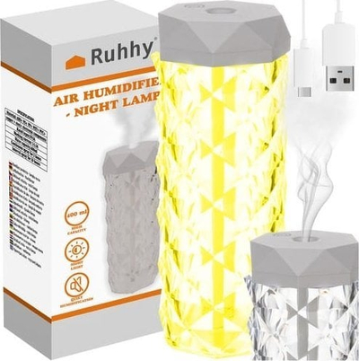 Lagështues ajri me llampë nate Ruhhy 24625, 10 orë punë, LED, me shumë ngjyra