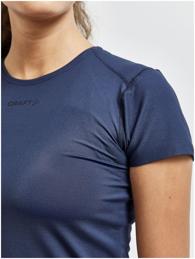 Спортска маица Craft Essence ADV Slim Tee SS W, за жени, функционален материјал, темно сина
