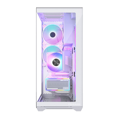Kutia PC MODECOM Volcano SPACE XL, Full Tower, ARGB, e bardhë