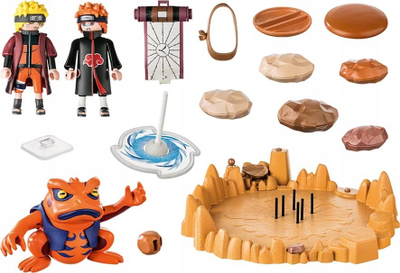 Set lojrash Playmobil Naruto Shippuden 70667 Naruto kundër Pain, me figura, shumëngjyrësh