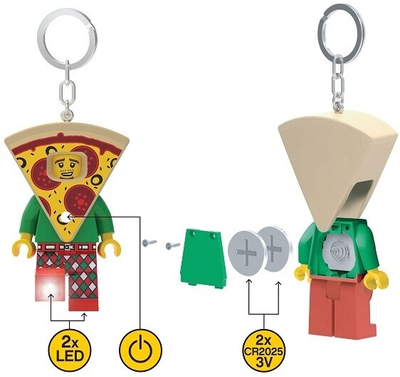 Приврзок SmartLife LEGO Iconic Pizza, светлечка кукла