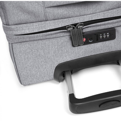Valixhe kabine Eastpak Transit'r S, 100% poliester, me 2 rrota, e zezë