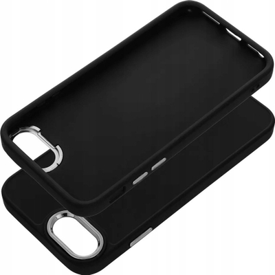 Mbulesë Shockproof Frame për iPhone SE 2022, TPU, mbron nga goditjet, e zezë