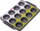 Tavë muffins Kamille, 12 forma, 38x26x3 cm, gri