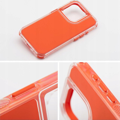 Заштитна маска Matrix за iPhone 16, TPU, зајакнати рабови, портокалова