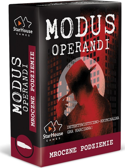 Lojë me letra StarHouse Games Modus Operandi Dark Underground, krim edhe mister, kooperative, me ngjyra