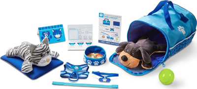 Çantë udhëtimi për lodra të fëmijëve Melissa & Doug, e kaltër