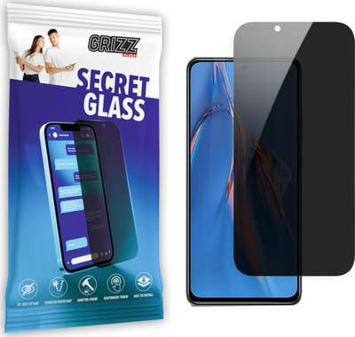 Xham mbrojtës Grizz SecretGlass për Xiaomi Redmi Note 11E Pro, me efekt privatësie, transparencë e lartë