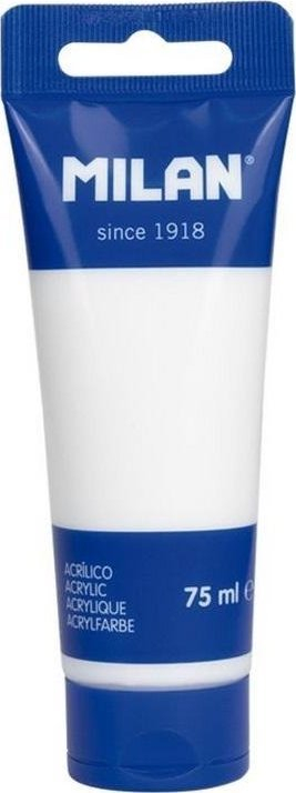 Акрилна боја Милан, туба 75 ml, Арктичка бела, бела